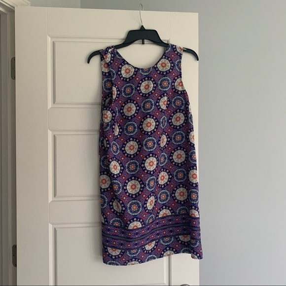 Soprano blue/purple patterned dress size M - Picture 1 of 2